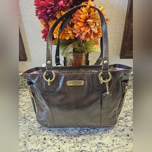 Coach Brown Leather Tote Bag